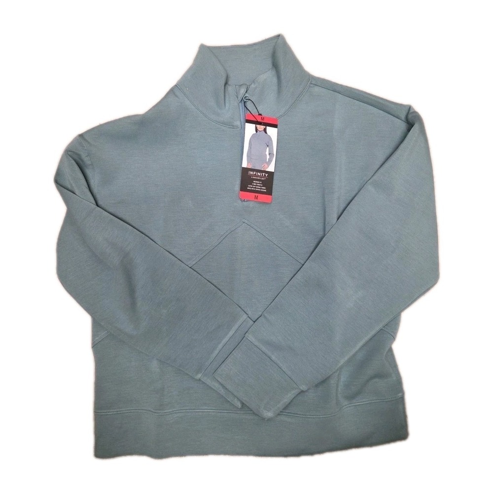 Infinity Linearflex Women's Pullover Mock Neck Zipper Medium